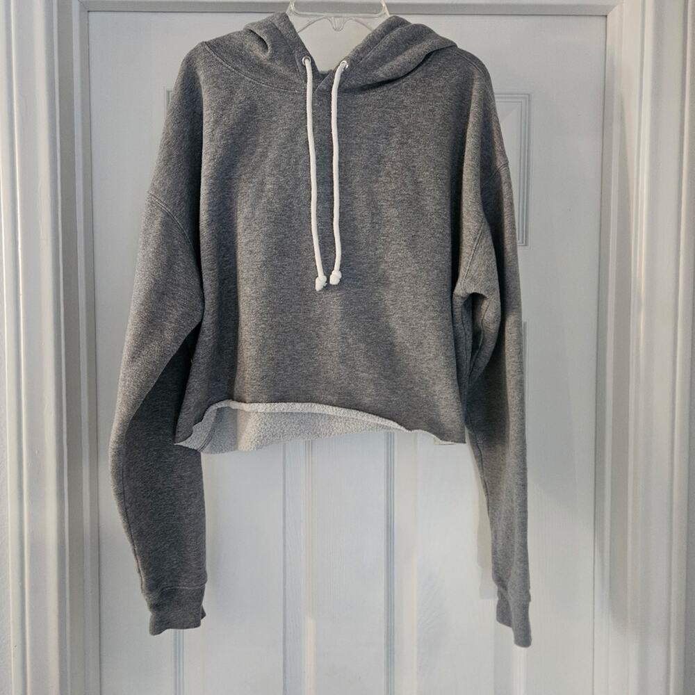 Wild Fable Charcoal Cropped Hoodie - Picture 1 of 3